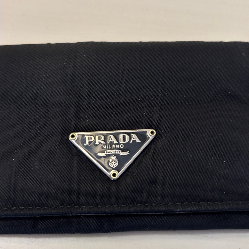 PRADA BLACK NYLON CARD HOLDER - Picture 9 of 14